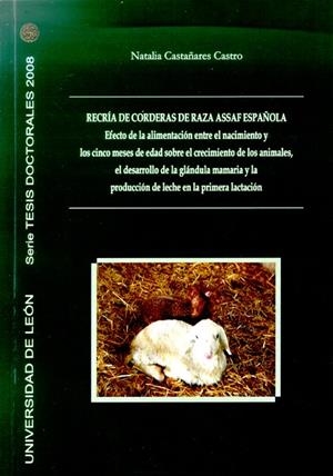 RECRÍA DE CORDERAS DE RAZA ASSAF ESPAÑOLA. EFECTO DE LA ALIMENTACIÓN ENTRE EL NACIMIENTO Y LOS CINCO MESES DE EDAD SOBRE EL CRECIMIENTO DE LOS ANIMALE | 9788497734424 | CASTAÑARES CASTRO, NATALIA