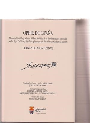 OPHIR DE ESPAÑA | 9788497739252 | MONTESINOS, FERNADO