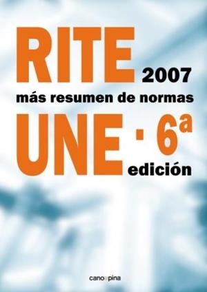 RITE+RESUMEN DE NORMAS UNE | 9788417119041 | CANO PINA, JOSÉ