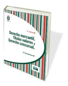 DERECHO MERCANTIL. TÍTULOS VALORES Y DERECHO CONCURSAL | 9788445437926 | BOTE GARCÍA, MARÍA TERESA