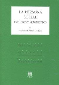 PERSONA SOCIAL. ESTUDIOS Y FRAGMENTOS, LA | 9788498363951 | GINER DE LOS RIOS, FRANCISCO