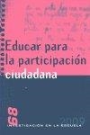 EDUCAR PARA LA PARTICIPACION CIUDADANA | 9788496723177