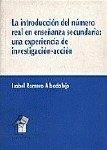INTRODUCCION DEL NUMERO REAL EN ENSEÑANZA SECUNDARIA | 9788481514360 | ROMERO ALBADALEJO, ISABEL