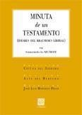 MINUTA DE UN TESTAMENTO. IDEARIO DEL KRAUSISMO LIBERAL | 9788484448327 | DE AZCARATE, GUMERSINDO