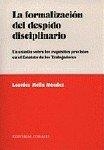FORMALIZACION DEL DESPIDO DISCIPLINARIO, LA | 9788481518061 | MELLA MENDEZ, LOURDES