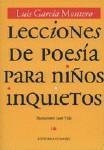 LECCIONES DE POESIA PARA NIÑOS INQUIETOS, 3ª ED. | 9788484441830 | GARCIA MONTERO, LUIS