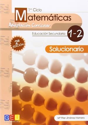 MATEMÁTICAS 1º-2º ESO (GUIA PROFESOR+SOLUCIONARIO) | 9788499159041 | JIMENEZ HORNERO, MARIA DEL PILAR