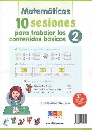 10 SESIONES PARA TRABAJAR LOS CONTENIDOS BÁSICOS. CUADERNO 2 | 9788417201715 | MARTÍNEZ ROMERO, JOSÉ
