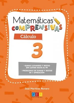 MATEMÁTICAS COMPRENSIVAS. CÁLCULO 3 | 9788417201654 | MARTÍNEZ ROMERO, JOSÉ