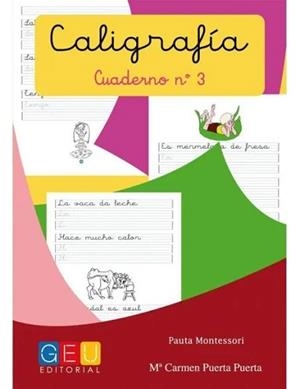 CALIGRAFIA PAUTA MONTESSORI 03 | 8436548131180 | PUERTA PUERTA, MARÍA CARMEN