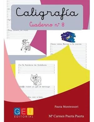 CALIGRAFIA PAUTA MONTESSORI 08 | 8436548131678 | PUERTA PUERTA, MARÍA CARMEN