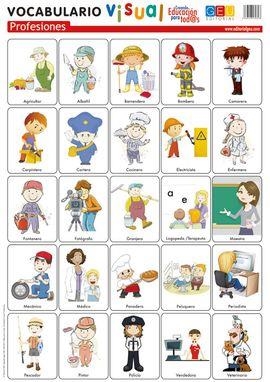 PROFESIONES VOCABULARIO VISUAL FLEXIBLE | 8436548130398