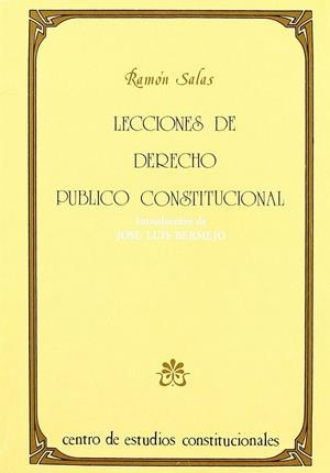 LECCIONES DE DERECHO PÚBLICO CONSTITUCIONAL | 9788425906688 | SALAS, RAMON