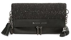 BOLSO BANDOLERA A SOLAPA PEPE JEANS DAILA NEGRE | 8435692703793