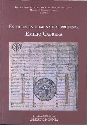 ESTUDIOS EN HOMENAJE AL PROFESOR EMILIO CABRERA | 9788477239659
