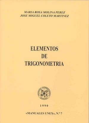 ELEMENTOS DE TRIGONOMETRÍA | 9788477230885 | MOLINA PÉREZ, ROSA