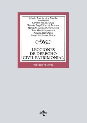 LECCIONES DE DERECHO CIVIL PATRIMONIAL | 9788430985869 | SANTOS MORÓN, MARÍA JOSÉ / ARIJA SOUTULLO, CARMEN / BERGEL SAINZ DE BARANDA, YOLANDA / CRESPO MORA, 