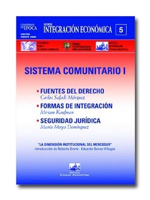 SISTEMA COMUNITARIO I | 9788495823373 | SAFADI MARQUEZ, CARLOS/KAUFMAN, MIRIAM/MOYA DOMINGUEZ, MARÍA