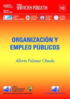 ORGANIZACION Y EMPLEO PUBLICOS | 9788495823571 | PALOMAR OLMEDA, ALBERTO