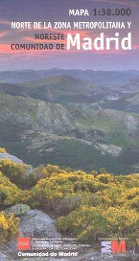 MAPA 1:38.000 NORTE DE LA ZONA METROPOLITANA Y NORESTE COMUNIDAD DE MADRID | 9788445133330 | D. G. DE URBANISMO Y ESTRATEGIA TERRITORIAL