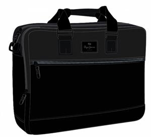 MALETI/BANDOLERA PORTAORDENADOR PEPE JEANS FRONTIER NEGRE | 8435692703823