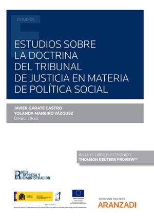 ESTUDIOS SOBRE LA DOCTRINA DEL TRIBUNAL DE JUSTICIA EN MATERIA DE POLÍTICA SOCIAL | 9788411248600 | GARATE CASTRO, FRANCISCO JAVIER