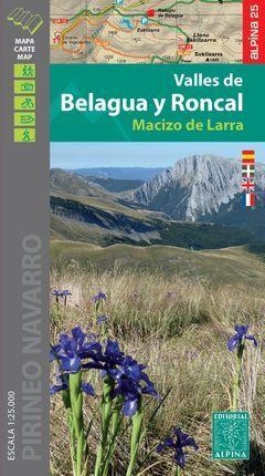 VALLES DE BELAGUA Y RONCAL : MAPA-GUÍA | 9788480909396
