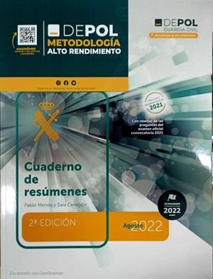 INGRESO ESCALA DE CABOS Y GUARDIAS METODOLOGIA ALTO RENDIMIENTO. Cuaderno de resúmenes | 9788409176205 | CERVIGÓN RODRÍGUEZ, SARA