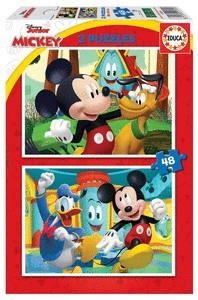 PUZZLE EDUCA 2 X 48 MICKEY MOUSE FUN HOUSE | 8412668193123