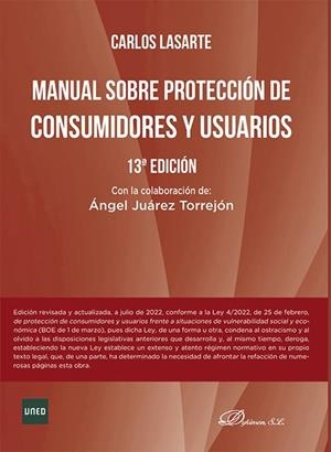 MANUAL SOBRE PROTECCION DE CONSUMIDORES Y USUARIOS | 9788411222792 | LASARTE ÁLVAREZ, CARLOS
