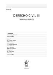 DERECHO CIVIL III 6ª ED DERECHOS REALES | 9788411471824 | DE VERDA, JOSE RAMON / SERRA RORIGUEZ