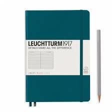 NOTEBOOK MEDIUM A5, TAPA DURA,LINEAS PACIFIC GREEN | 4004117551871