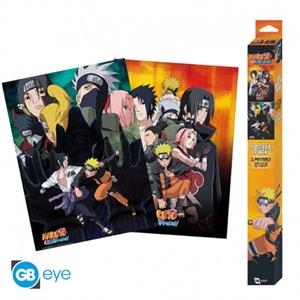 NARUTO SHIPPUDEN - SET 2 CHIBI POSTERS - NINJAS (52 X 38 CM) | 3665361060222