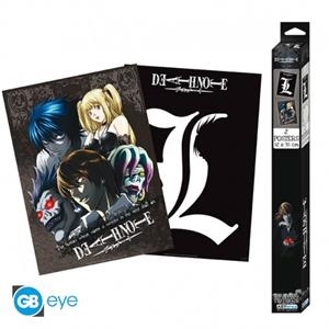 DEATH NOTE - SET 2 CHIBI POSTERS - L & GROUP (52 X 38 CM)  | 3665361057482