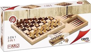 AJEDREZ - DAMAS - BACKGAMMON (3 EN 1) | 8422878606481