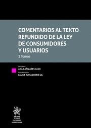COMENTARIOS AL TEXTO REFUNDIDO DE 2 VOLUMENES | 9788411306430 | CAÑIZARES LASO,ANA/ZUMAQUERO GIL,LAURA