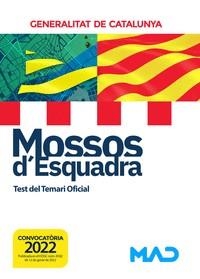 MOSSOS D'ESQUADRA. TEST DEL TEMARI OFICIAL (ED. 2022) | 9788414253304 | LORENTE I TIBAU, AUGUST / LUJAN LOPEZ, EDUARDO