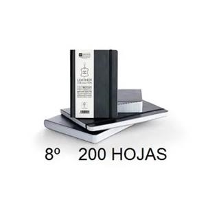 LLIBRETA 8º 200 F. PELL INDEX NEGRE MR | 8422593104194
