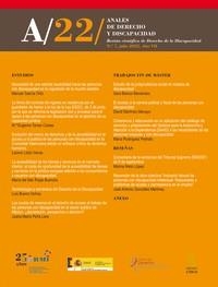 ANALES DE DERECHO Y DISCAPACIDAD 7 JULIO 2022 REVISTA CIENT | 9772225304010