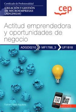 MANUAL ACTITUD EMPRENDEDORA Y OPORTUNIDADES DE NEGOCIO (UF1818) | 9788419242211 | PÉREZ AGUILERA, FERMÍN