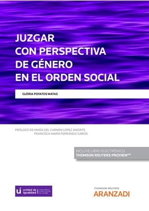 JUZGAR CON PERSPECTIVA DE GENERO EN EL ORDEN SOCIAL | 9788411253611 | POYATOS MATAS, GLORIA