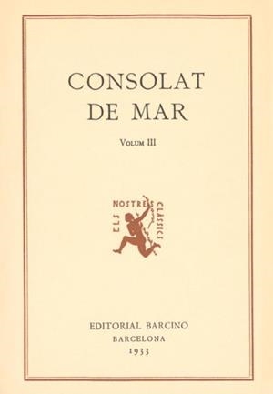 CONSOLAT DE MAR III | 9788472262201