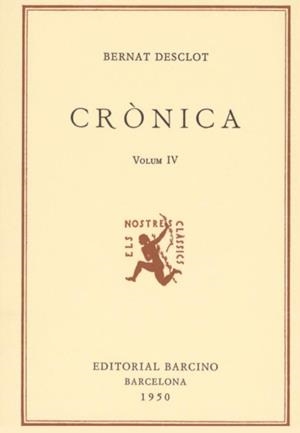 CRÒNICA BERNAT DESCLOT IV | 9788472262096 | DESCLOT, BERNAT