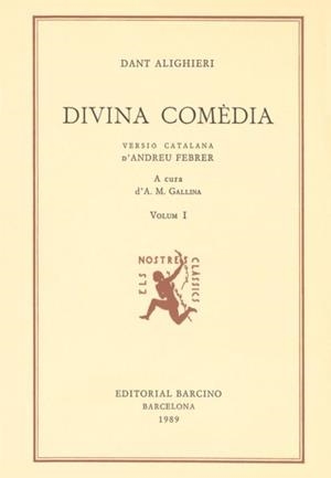 DIVINA COMEDIA I | 9788472260344 | ALIGHIERI, DANTE