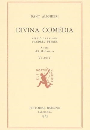 DIVINA COMEDIA V | 9788472265646 | ALIGHIERI, DANTE