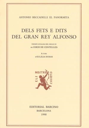 DELS FETS E DITS GRAN REY ALFONSO | 9788472266261 | BECCADELLI EL PANORMITA, ANTONIO
