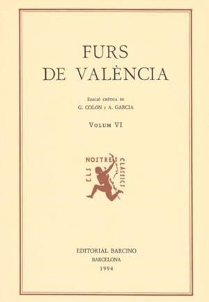FURS DE VALENCIA VI | 9788472266551