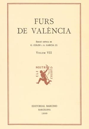 FURS DE VALENCIA VII | 9788472266919