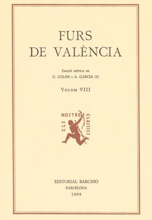 FURS DE VALENCIA VIII | 9788472266926