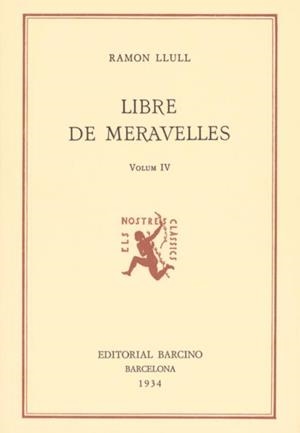 LLIBRE DE MERAVELLES IV | 9788472262171 | LLULL, RAMON